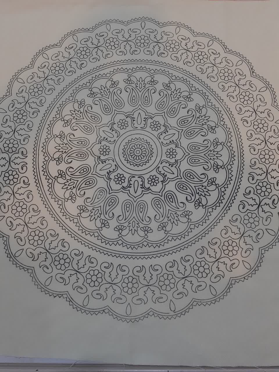 رومیزی پته ۸۵ سانتی گرد